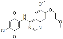 2-Chloro-5-(6-methoxy-7-(2-methoxyethoxy)quinazolin-4-ylamino)cyclohexa-2,5-diene-1,4-dione Structure,870959-62-9Structure