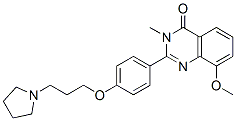 4(3H)-quinazolinone,8-methoxy-3-methyl-2-[4-[3-(1-pyrrolidinyl)propoxy]phenyl]- Structure,870997-30-1Structure