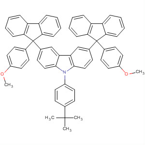 9-[4-(1,1-Dimethylethyl)phenyl]-3,6-bis[9-(4-methoxyphenyl)-9h-fluoren-9-yl]-9h-carbazole Structure,871018-07-4Structure