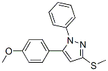 5-(4-Methoxyphenyl)-3-methylthio-1-phenyl-1H-pyrazole Structure,871110-15-5Structure