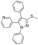 3-(2,4-Diphenyl-5-methylthio-2H-pyrazol-3-yl)pyridine Structure,871110-17-7Structure