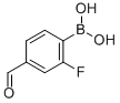 2-Fluoro-4-formylphenylboronic acid Structure,871126-22-6Structure