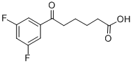 6-(3,5-Difluorophenyl)-6-oxohexanoic acid Structure,871127-79-6Structure