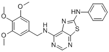 N2-phenyl-n7-(3,4,5-trimethoxybenzyl)thiazolo[5,4-d]pyrimidine-2,7-diamine Structure,871266-77-2Structure