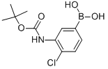 3-(T-Butoxycarbonylamino)-4-chlorophenylboronic acid Structure,871329-57-6Structure