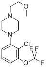 Piperazine,1-[2-chloro-3-(trifluoromethoxy)phenyl]-4-(2-methoxyethyl)- Structure,871357-03-8Structure