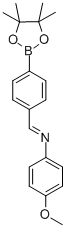 4-((4-Methoxyphenylimino)methyl)phenylboronic acid pinacol ester Structure,871366-38-0Structure