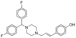 Hydroxy flunarizine Structure,87166-81-2Structure