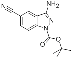 Tert-butyl 3-amino-5-cyano-1h-indazole-1-carboxylate Structure,871709-87-4Structure