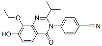 Benzonitrile,4-[8-ethoxy-7-hydroxy-2-(1-methylethyl )-4-oxo-3(4h)-quinazolinyl]- Structure,871814-30-1Structure