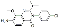 4(3H)-quinazolinone,7-amino-3-(4-chlorophenyl)-8-methoxy-2-(1-methylethyl)- Structure,871814-54-9Structure