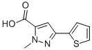 1-Methyl-3-thien-2-yl-1H-pyrazole-5-carboxylic acid Structure,871825-56-8Structure