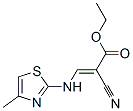 2-Cyano-3-(4-methyl-thiazol-2-ylamino)-acrylic acid ethyl ester Structure,871926-00-0Structure