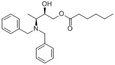 Hexanoic acid (2R,3S)-3-dibenzylamino-2-hydroxybutyl ester Structure,871948-91-3Structure