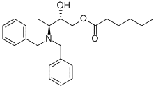 Hexanoic acid (2S,3S)-3-dibenzylamino-2-hydroxybutyl ester Structure,871948-98-0Structure