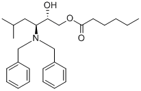 Hexanoic acid (2S,3S)-3-dibenzylamino-2-hydroxy-5-methylhexyl ester Structure,871949-01-8Structure