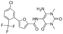 n-(6-氨基-1,2,3,4-四氫-1,3-二甲基-2,4-二氧代-5-嘧啶)-5-[5-氯-2-(三氟甲基)苯基]-2-呋喃羧酰胺結構式_872051-96-2結構式