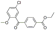 4-(5-Chloro-2-methoxybenzoyl)benzoic acid ethyl ester Structure,872088-13-6Structure