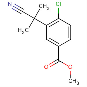 Methyl 4-chloro-3-(1-cyano-1-methylethyl)benzoate Structure,872091-86-6Structure