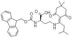 Fmoc-d-dab(ivdde)-oh結(jié)構(gòu)式_872169-32-9結(jié)構(gòu)式