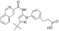 Benzenepropanoic acid,3-[3-(1,1-dimethylethyl)-5-[(3-isoquinolinylcarbonyl)amino]-1h-pyrazol-1-yl]- Structure,872171-26-1Structure