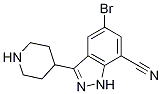 5-Bromo-3-(4-piperidinyl)-1h-indazole-7-carbonitrile Structure,872350-27-1Structure