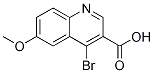 4-Bromo-6-methoxyquinoline-3-carboxylic acid Structure,872714-51-7Structure