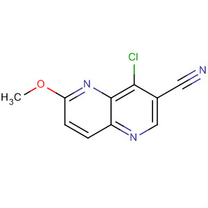 4-Chloro-6-methoxy-1,5-naphthyridine-3-carbonitrile Structure,872714-57-3Structure