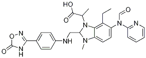 .beta.-丙氨酸, N-[[2-[[[4-(2,5-二氫-5-氧代-1,2,4-噁二唑-3-基)苯基]氨基]甲基]-1-甲基-1H-苯并咪唑-5-基]羰基]-N-2-吡啶-,乙酯結(jié)構(gòu)式_872728-84-2結(jié)構(gòu)式