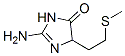 4H-imidazol-4-one,2-amino-3,5-dihydro-5-[2-(methylthio)ethyl]- Structure,872784-57-1Structure