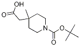 [1-(Tert-butoxycarbonyl)-4-methylpiperidin-4-yl]acetic acid Structure,872850-31-2Structure