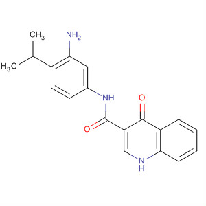 N-(3-amino-4-isopropyl-phenyl)-4-oxo-1h-quinoline-3-carboxamide Structure,873050-86-3Structure