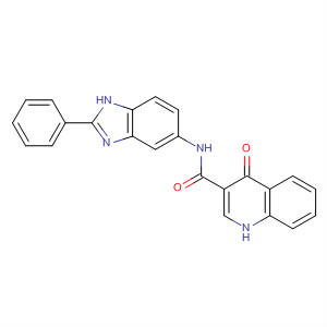 4-氧代-n-(2-苯基-3H-苯并咪唑-5-基)-1H-喹啉-3-羧酰胺結(jié)構(gòu)式_873050-89-6結(jié)構(gòu)式