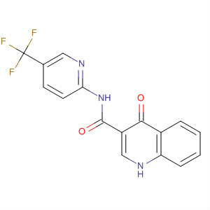 4-氧代-n-[5-(三氟甲基)-2-吡啶]-1H-喹啉-3-羧酰胺結(jié)構(gòu)式_873050-90-9結(jié)構(gòu)式