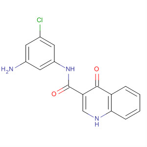 N-(3-amino-5-chloro-phenyl)-4-oxo-1h-quinoline-3-carboxamide Structure,873051-47-9Structure