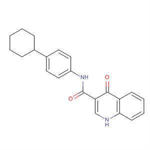 N-(4-cyclohexylphenyl)-4-oxo-1h-quinoline-3-carboxamide Structure,873051-56-0Structure