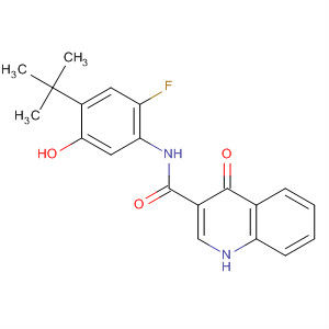 N-(4-tert-butyl-2-fluoro-5-hydroxyphenyl)-4-oxo-1,4-dihydroquinoline-3-carboxamide Structure,873051-59-3Structure