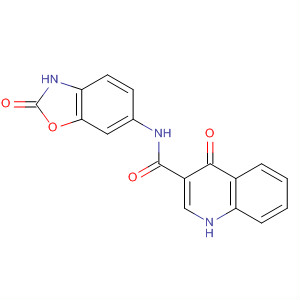 4-氧代-n-(2-氧代-3H-苯并噁唑-6-基)-1H-喹啉-3-羧酰胺結(jié)構(gòu)式_873051-68-4結(jié)構(gòu)式