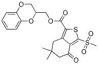 4,5,6,7-四氫-6,6-二甲基-3-(甲基磺?；?-4-氧代-, (2,3-二氫-1,4-苯并二噁英-2-基)-苯并[c]噻吩-1-羧酸甲酯結(jié)構(gòu)式_873189-11-8結(jié)構(gòu)式