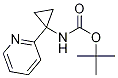 [1-(2-Pyridinyl)cyclopropyl]carbamic acid 1,1-dimethylethyl ester Structure,873221-80-8Structure