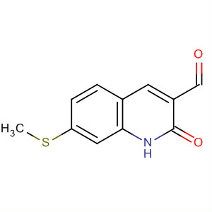 7-Methylsulfanyl-2-oxo-1,2-dihydroquinoline-3-carbaldehyde Structure,873300-63-1Structure