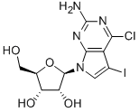 4-Chloro-5-iodo-7-ss-d-ribofuranosyl-7h-pyrrolo[2,3-d]pyrimidin-2-amine Structure,873792-94-0Structure