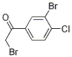 2-Bromo-1-(3-bromo-4-chlorophenyl)ethanone Structure,87427-58-5Structure