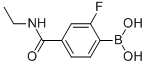 (4-(Ethylcarbamoyl)-2-fluorophenyl)boronic acid Structure,874289-29-9Structure