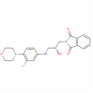 N-(3-phthalimido-2-(r)-hydroxypropyl)-3-fluoro-4-(morpholinyl)aniline Structure,874340-08-6Structure