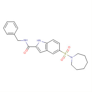 5-(Azepane-1-sulfonyl)-1h-indole-2-carboxylic acid benzylamide Structure,874372-08-4Structure