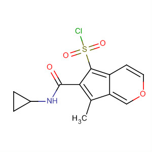 2-Cyclopropylcarbamoyl-3-methyl-benzofuran-5-sulfonyl chloride Structure,874372-93-7Structure