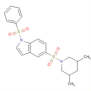 1-Benzenesulfonyl-5-(3,5-dimethyl-piperidine-1-sulfonyl)-1h-indole Structure,874373-00-9Structure