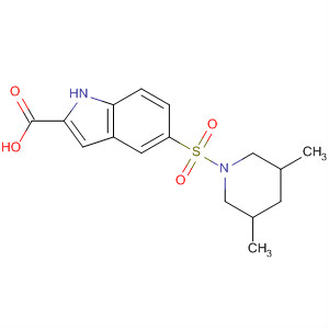 5-(3,5-Dimethyl-piperidine-1-sulfonyl)-1h-indole-2-carboxylic acid Structure,874373-16-7Structure