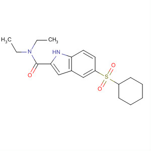 5-(Cyclohexylsulfonyl)-n,n-diethyl-1h-indole-2-carboxamide Structure,874373-48-5Structure